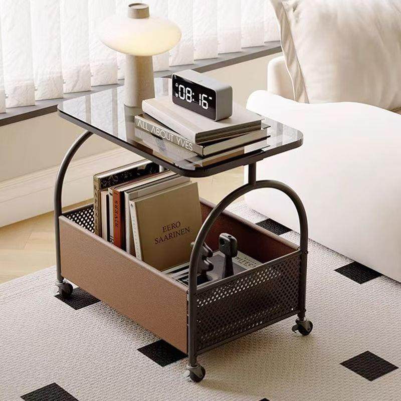 奶油风小户型可移动茶几客厅家用沙发边几桌带轮床头玻璃落地摆件,鲜花速递/花卉仿真/绿植园艺,割草机/草坪机,淘宝优惠券,粉丝福利购,淘宝优惠卷