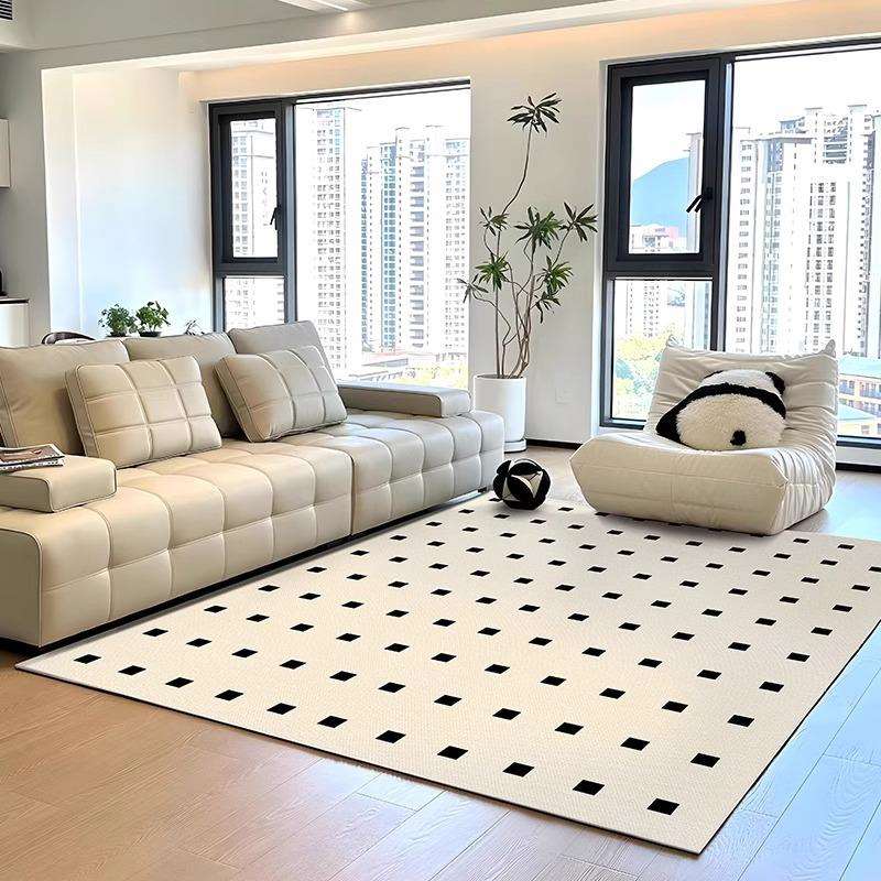 新款客厅地毯沙发地垫卧室高级轻奢茶几垫子家用意式简约免洗防水