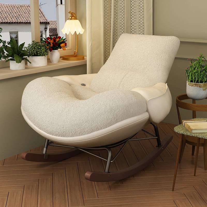 蛋壳摇摇椅单人沙发2025年新款大人躺椅可睡觉阳台客厅休闲懒人p^