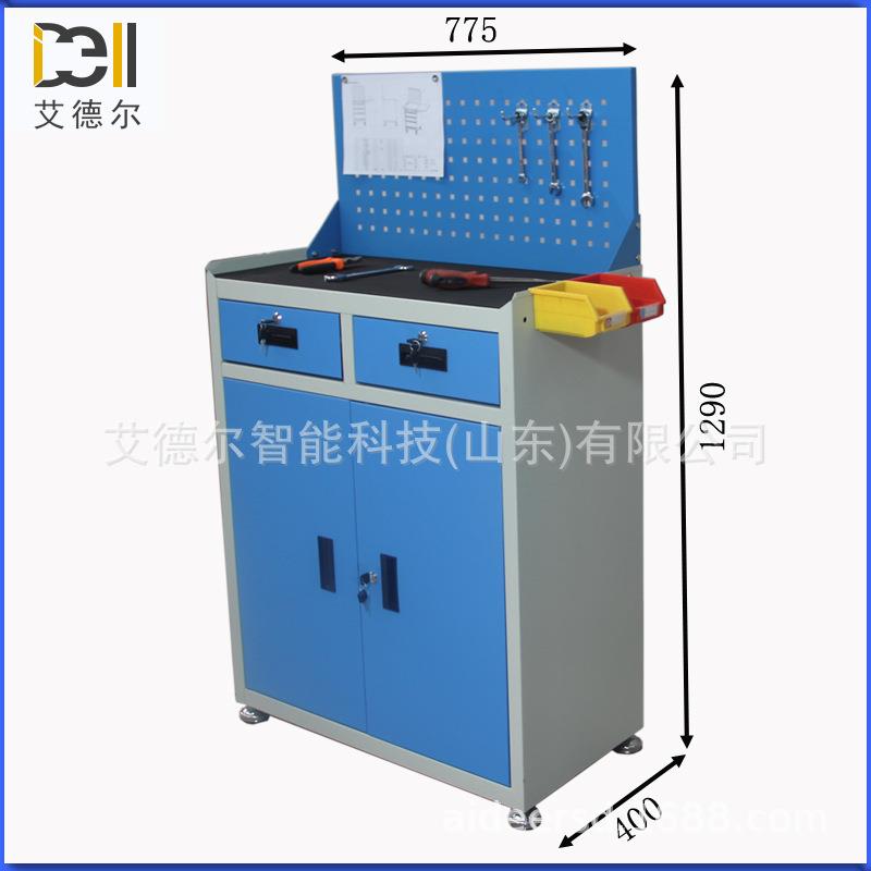 工厂现货 加厚带抽屉工具箱 机床挂板工具车 车间带脚轮工具柜