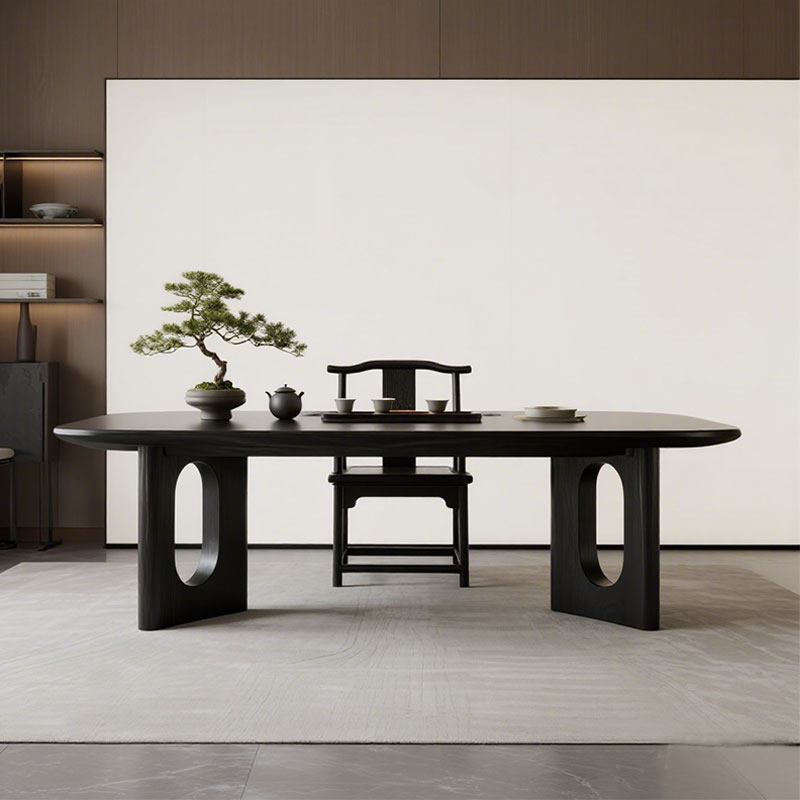 新中式北美黑胡桃全实木茶桌简约禅意茶馆会所办公室功夫茶艺桌,住宅家具,家用茶台/茶桌,淘宝优惠券,粉丝福利购,淘宝优惠卷
