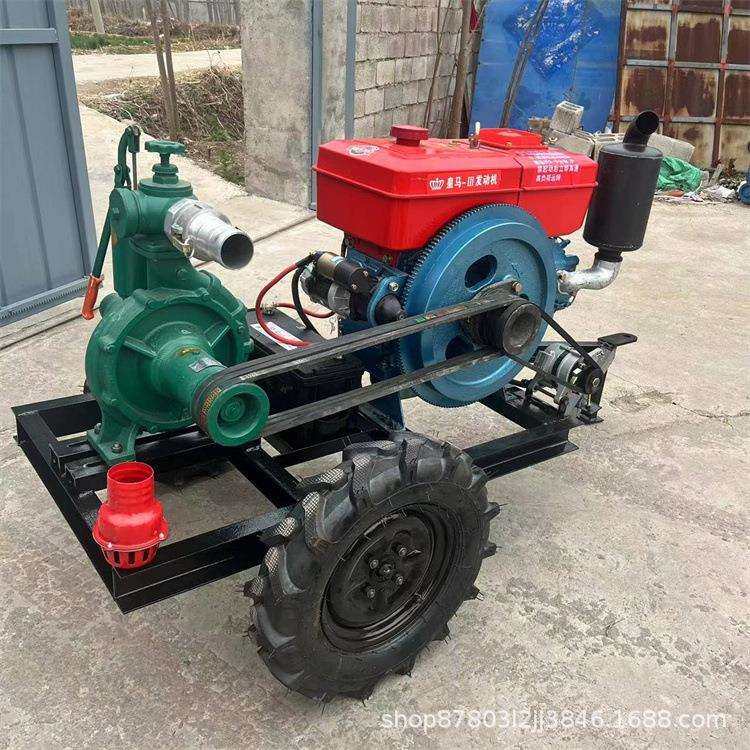 水稻灌溉抽水机 农用型大功率灌溉泵移动方便 高山高压喷灌泵