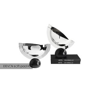 北欧现代几何不锈钢花器果托盘摆件样板间客厅酒柜酒店吧玄关花瓶