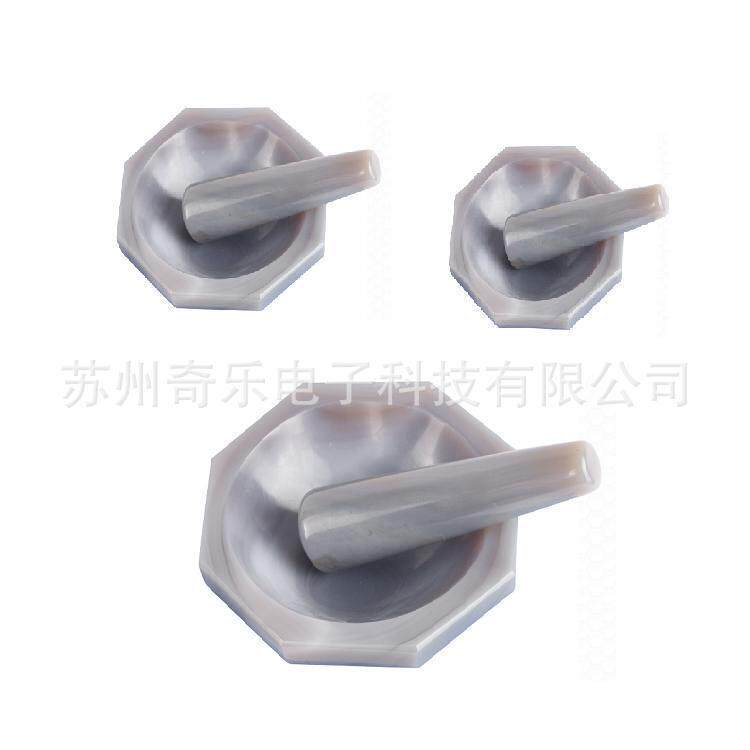 100mm玛瑙研钵实验室研磨钵耐磨玛瑙研磨棒罐200mm研磨钵乳钵研磨