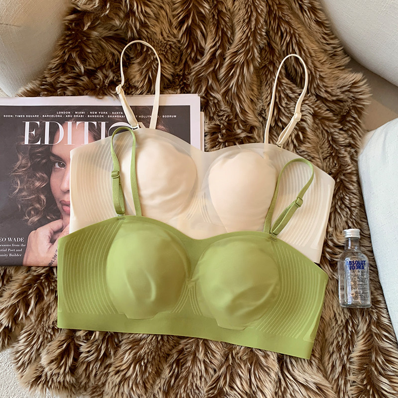 夏季薄款凉感无痕内衣女大胸显小收副乳防下垂白色抹胸细肩带文胸,女士内衣/男士内衣/家居服,文胸,淘宝优惠券,粉丝福利购,淘宝优惠卷