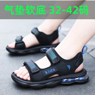 男童凉鞋2024j夏季新款大码中学生大童男孩儿童软底沙滩鞋夏款鞋
