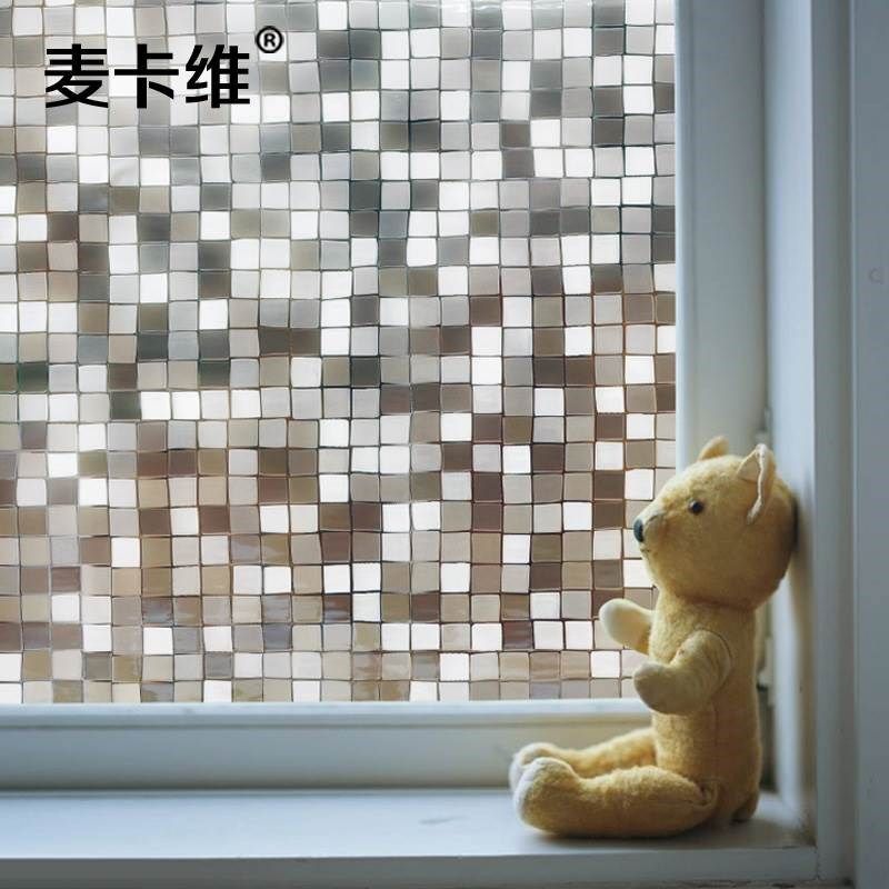 窗贴纸防透光不透明静电卫生间浴室窗户遮L光磨砂窗花窗纸玻璃贴