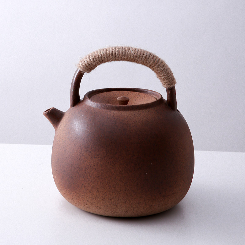 柴烧炭炉煮茶炉功夫茶炉火炉烧水煮茶壶提梁壶粗T陶壶大号风炉手