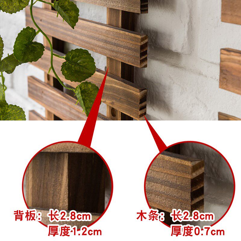 实木墙上花架欧式阳台客厅壁挂墙植物架悬挂式绿萝墙壁吊兰花盆架