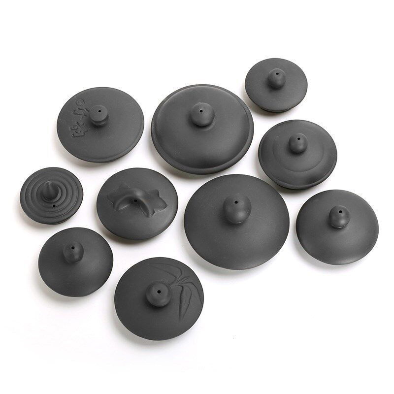 配盖子紫砂壶g朱泥壶茶壶盖子盖杯盖大小盖功夫茶具配Z件黑红紫棕