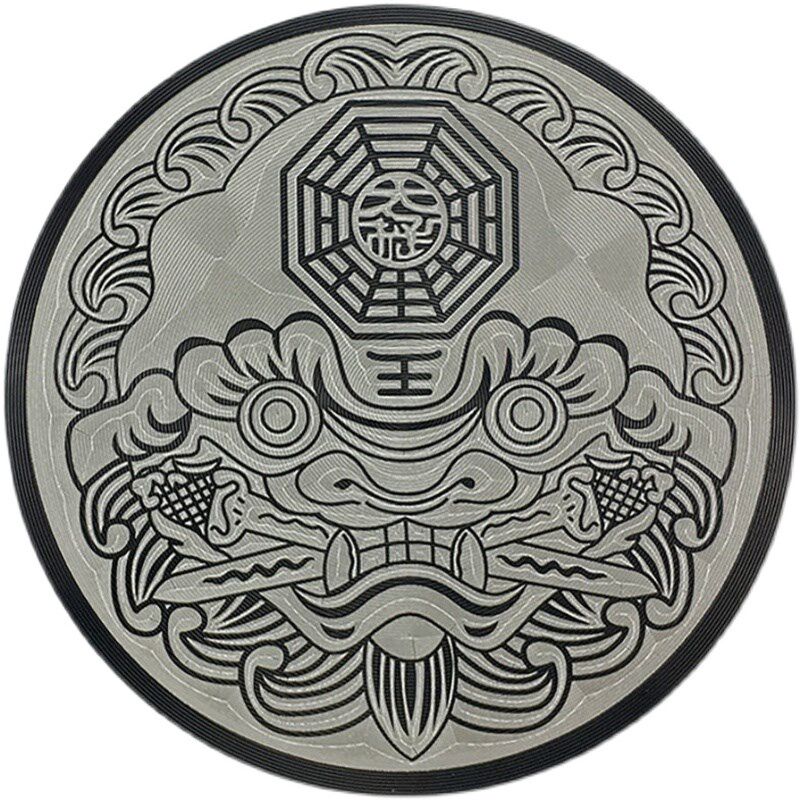 五行海神门贴门福门对门冲卫生间卧室路冲尖角八卦镜家用门口挂件