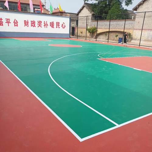 篮球场地漆羽毛球场聚氨酯硅pu球场材料篮球场地水性硅PU面漆
