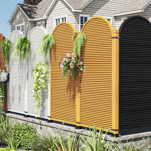 碳化庭院加高防腐栅栏护栏实木别墅围墙户外花园隔断篱笆室外围栏