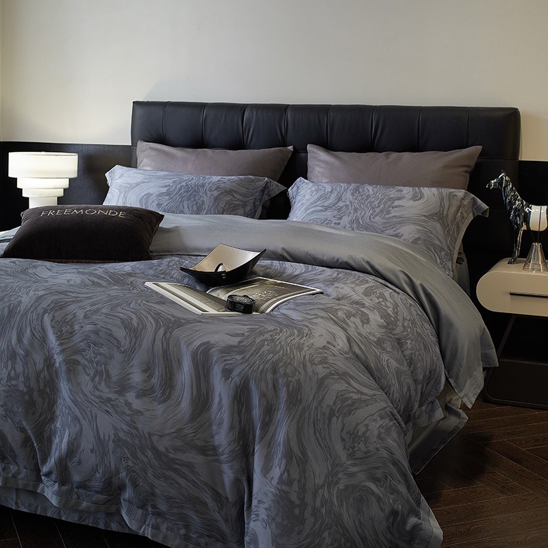 【圣托里尼】高端轻奢天丝棉x磨毛四件套柔暖超细绒棉床单被套床