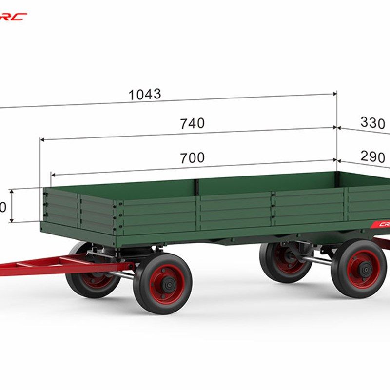 CROSSRC TL4大铁牛拖v拉机1/8遥控电动四驱越野车差速锁RC模型车