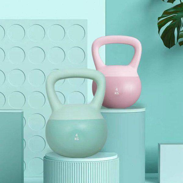 哑铃男壶减肥器材塑形神器软深蹲臀桥运动提壶铃家用健身女士实心