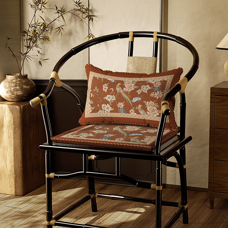 红木沙发b坐垫实木家具中式太师圈椅中式椅子木椅茶桌椅垫坐垫定