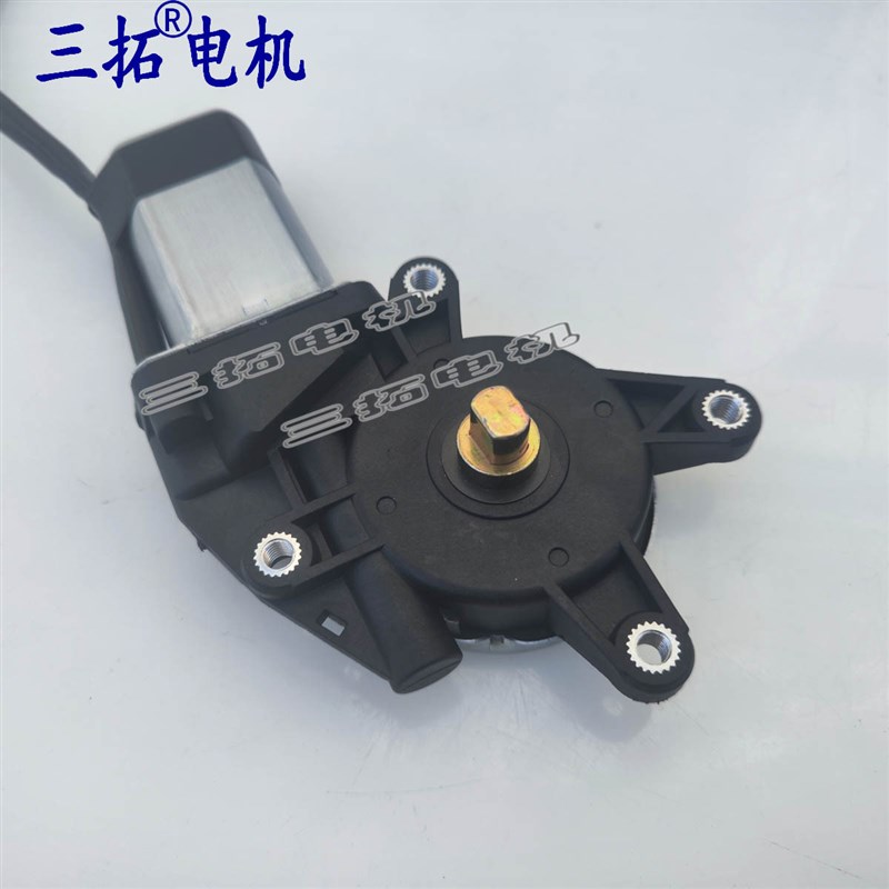 GW3865 12V 100转每分钟 蜗轮减速电机   直角电Y机 扁平电机