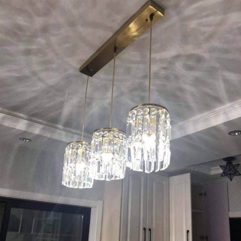 餐厅灯吊灯三头创意个性吧台过道饭厅餐桌轻奢简约北欧水晶小吊灯,家装灯饰光源,智能吊灯,淘宝优惠券,粉丝福利购,淘宝优惠卷