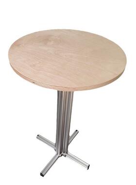 上海商用宴会店铺工业风格方桌 铝合金型材大方桌MSJ-ZZ60F-S