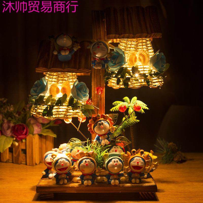 哆啦梦台灯风高颜值复古客厅沙发边卧室床头灯氛围灯学生宿舍,标准件/零部件/工业耗材,车间地垫,淘宝优惠券,粉丝福利购,淘宝优惠卷