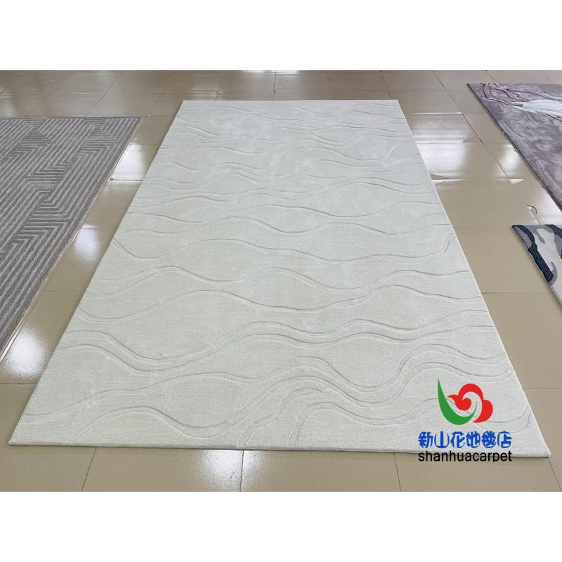 现代简约长方形条纹格子中式客厅茶几沙发地毯餐厅书房卧室床前毯