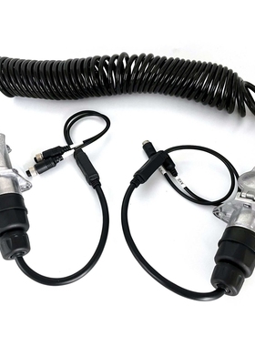 Trailer Parts 7Pin Coil suzi cable truck trailer connector