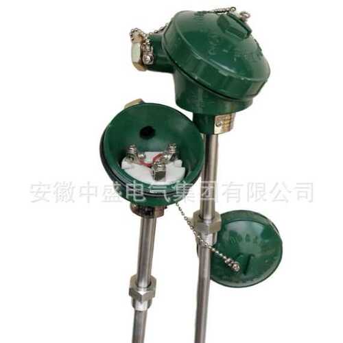 中盛一体化防爆热电阻温度变送器pt100温度传感器WZP-240 L=550