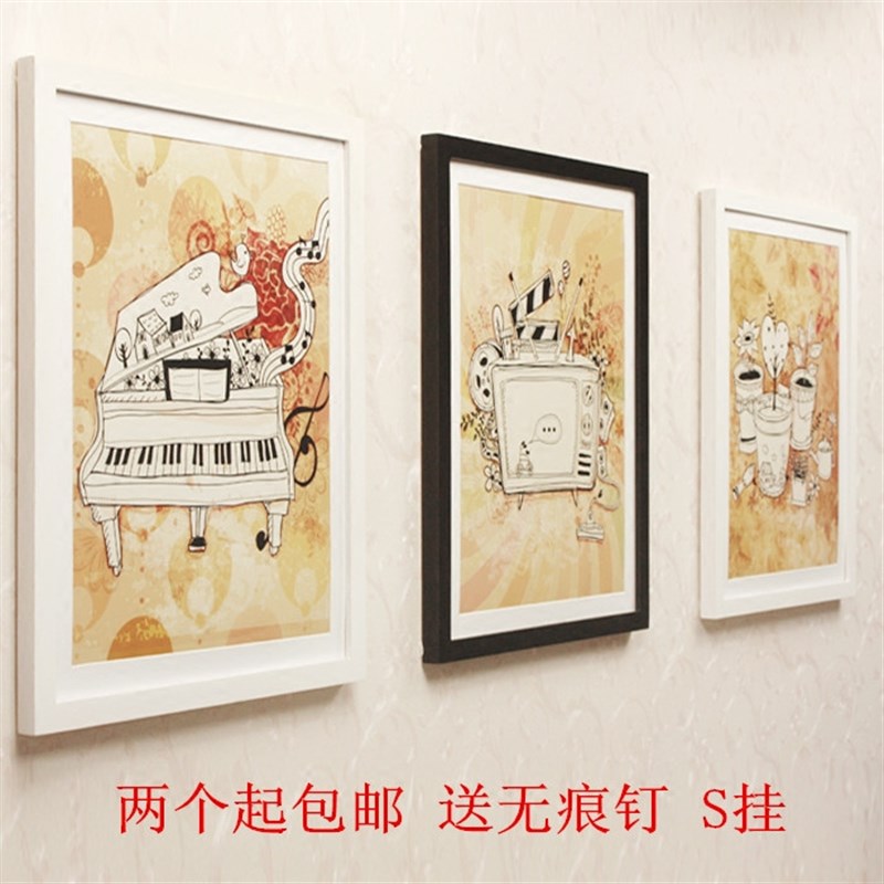 实木相框画框挂墙11寸16寸8*16寸8K4K2开A4AL3A2.30寸32寸36寸装