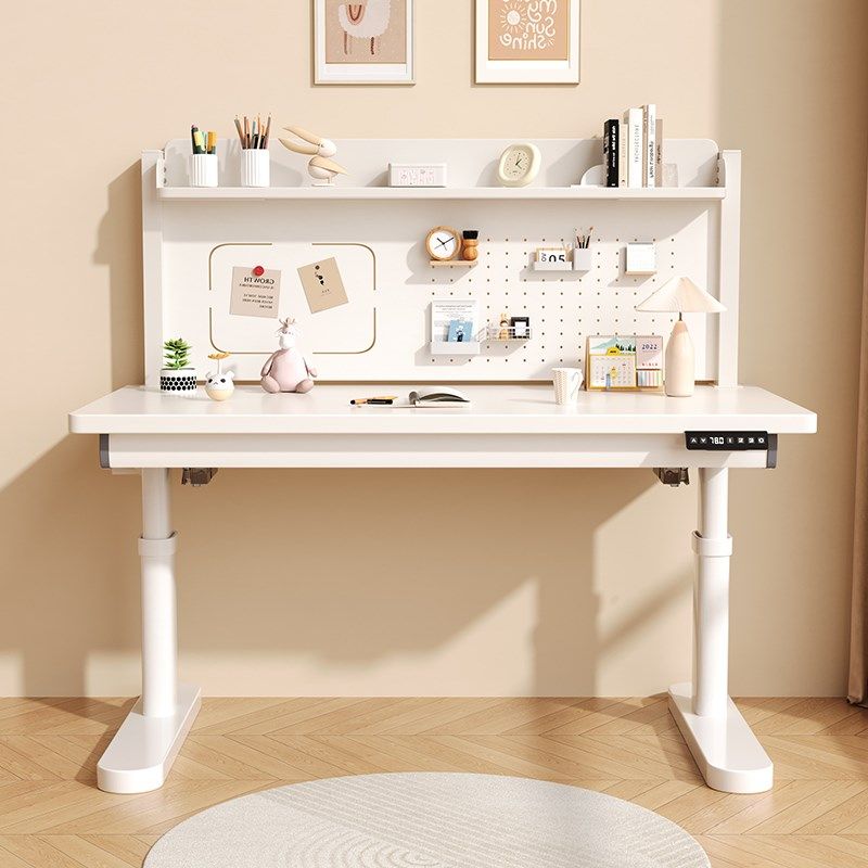 实木电动升降桌儿童学习桌书桌学生家用智能电脑桌办公桌子工作台,住宅家具,电动升降桌,淘宝优惠券,粉丝福利购,淘宝优惠卷