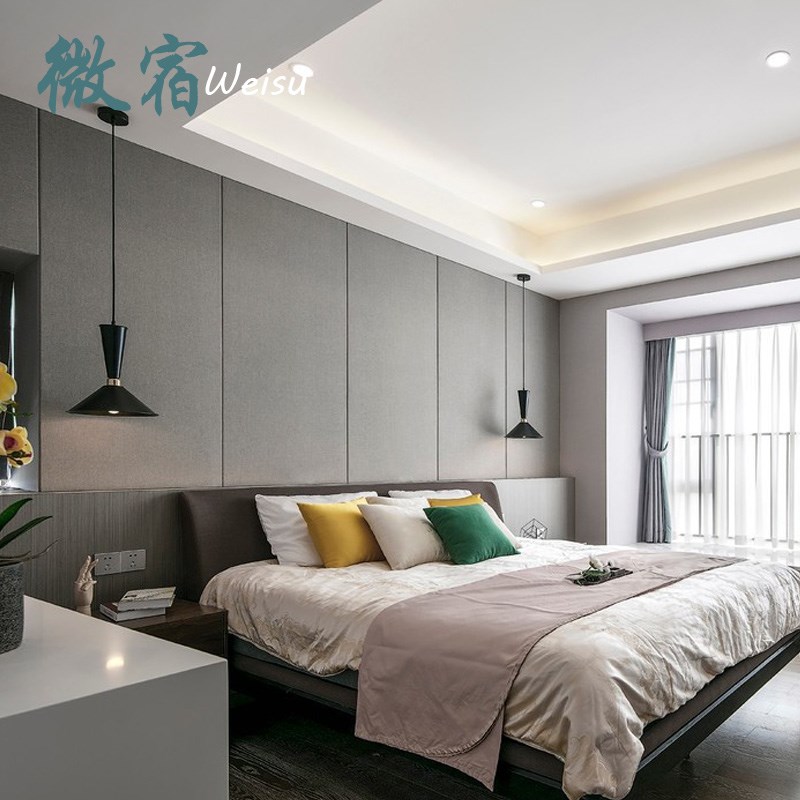 金属木饰面板护墙板竹木纤维镜面饰面板家装背景V墙酒店快装uv