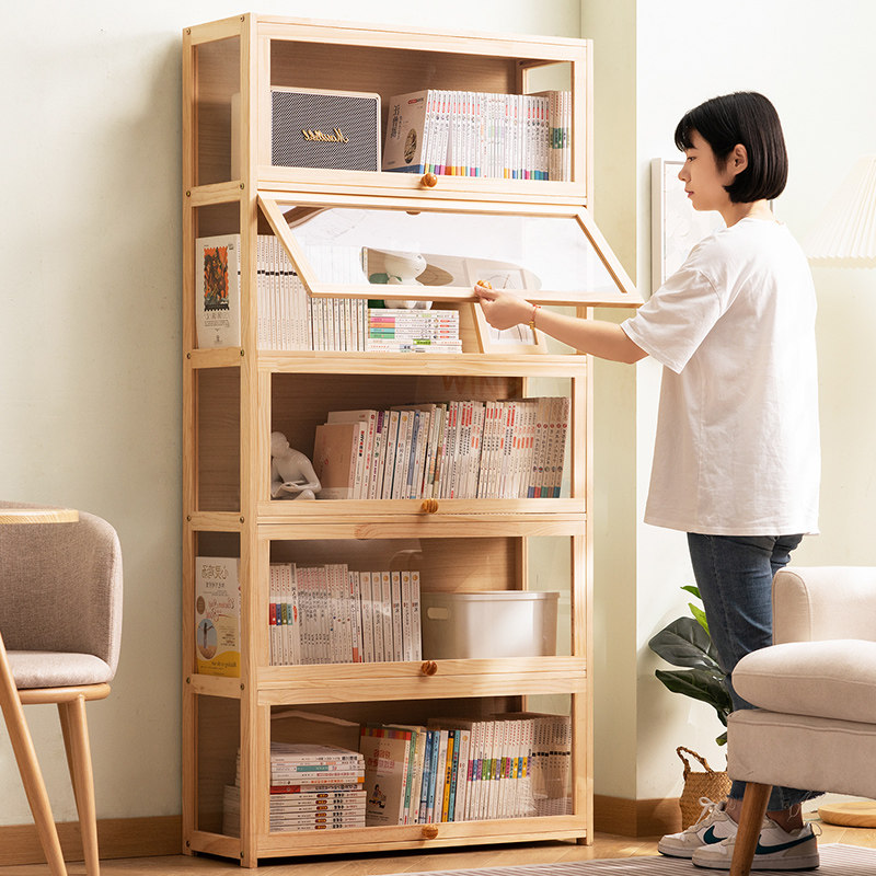 实木儿童玩具收纳架幼儿r园书包柜子多层家用储物整理落地宝宝置