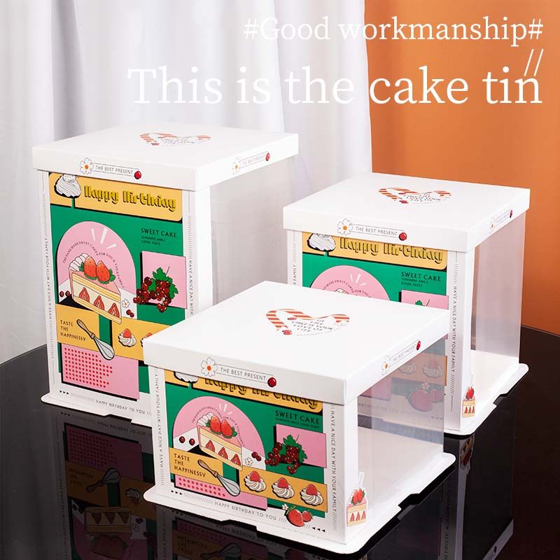 半透明网红生日蛋糕盒子包装盒6寸8寸10寸12寸单双层蛋糕盒打包盒,厨房/烹饪用具,点心包装盒/包装袋,淘宝优惠券,粉丝福利购,淘宝优惠卷