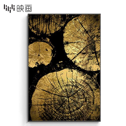 大幅装饰画竖客厅肌理有框画大z尺寸现代玄关壁画过道走廊尽头挂