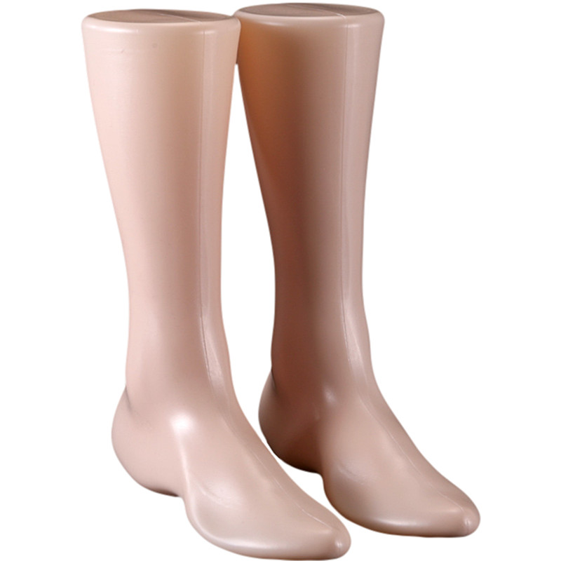 脚模特道具塑料脚模黑色袜模平底男女脚模鞋模R型鞋撑穿鞋的脚模