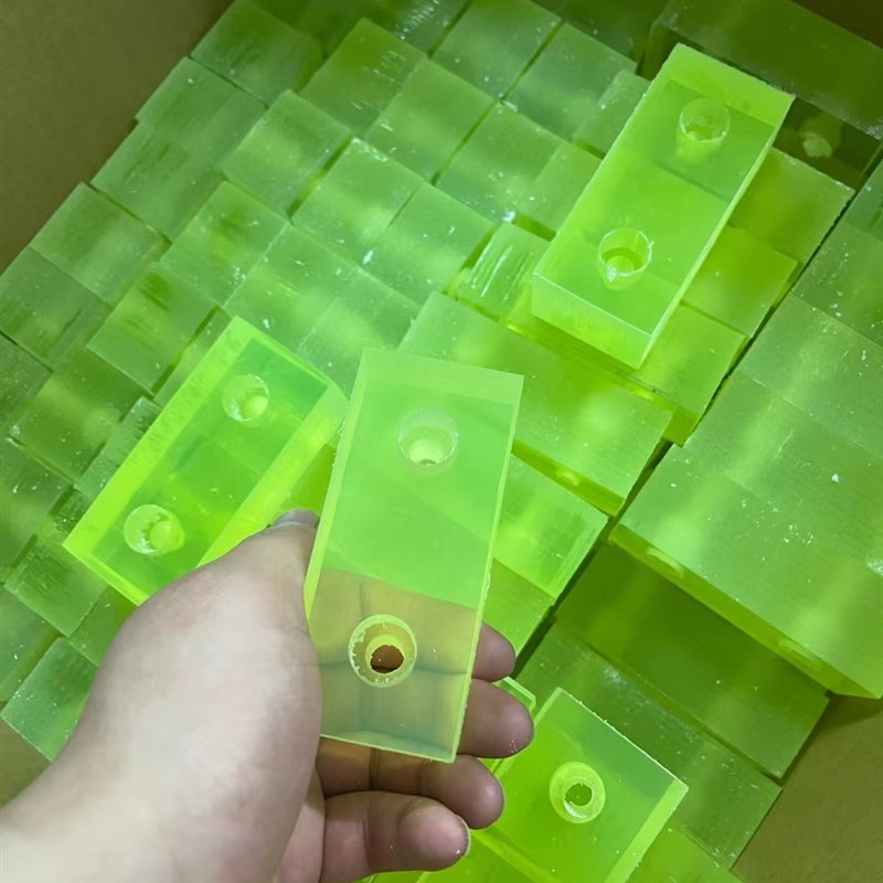 聚氨酯板棒加工定制牛筋棒优力胶空D心管PU棒耐磨防撞减震垫片开