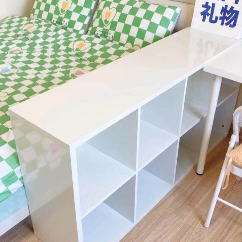 置物架!半包围八格方o格卧室落地床边柜书柜柜柜收纳柜子书架储物