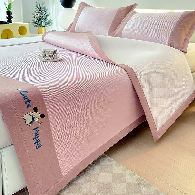 新款软席子藤夏季2024感可单人水洗丝三件套凉席凉学生宿舍冰冰席,床上用品,冰丝席,淘宝优惠券,粉丝福利购,淘宝优惠卷