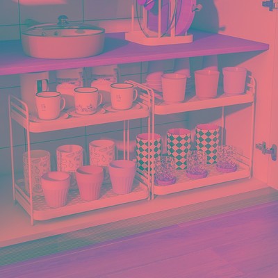 水杯置物架托盘晾放茶杯玻璃杯架子家用客厅双层杯子沥水收纳架