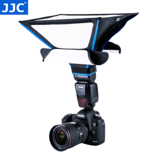 JJC 便携柔光箱机顶闪光灯柔光盒A热靴闪光灯方盒柔光罩可折叠 闪