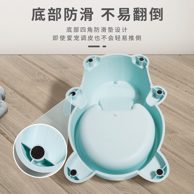 不插电宠物自动喂食器猫咪狗狗益智按压式定量自助喂食碗宠物用品