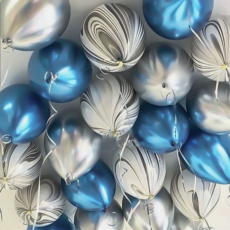 节日布置气球组合婚庆生日装饰气球组合套餐粉金蓝银红亮片气球