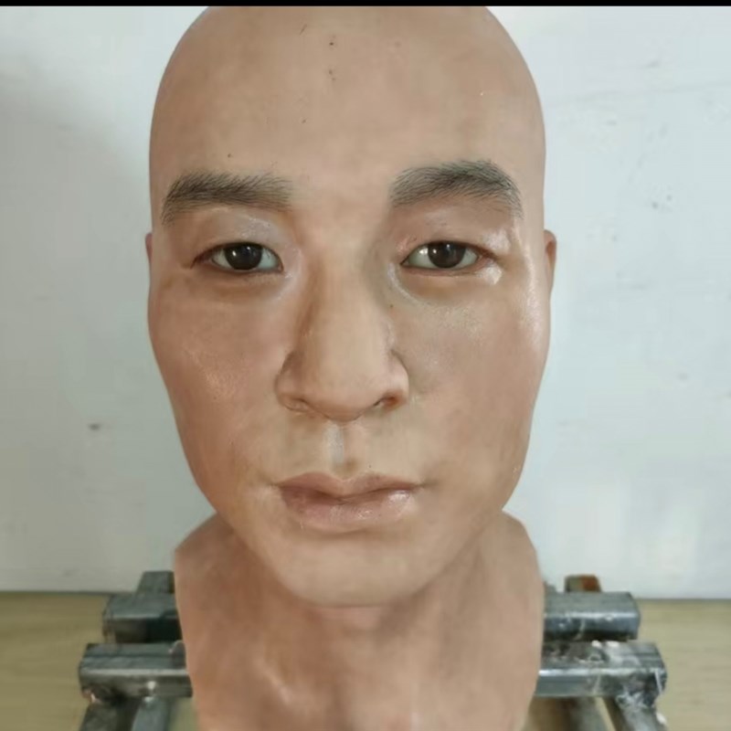 发相片定制眼睛可动上班打卡硅胶人脸皮面具识别修复复原怀念亲人