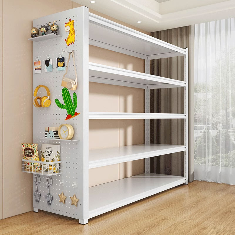 仓储货架多层洞洞板置物架落地仓库重型货物架超市快递家用收纳架