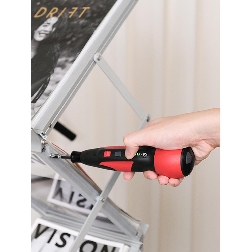 迷你电动螺丝批双速扭力调节电池可拆手持充电多功能家用小型电钻