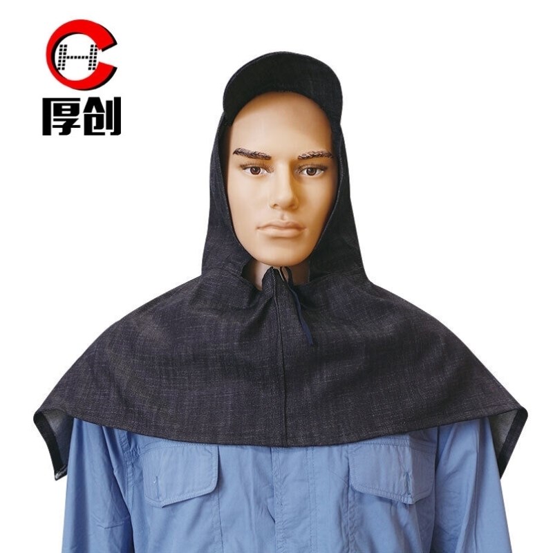 防尘防护面罩头罩打喷砂帽油漆喷漆帽粉尘披肩帽套头帽.工业面具