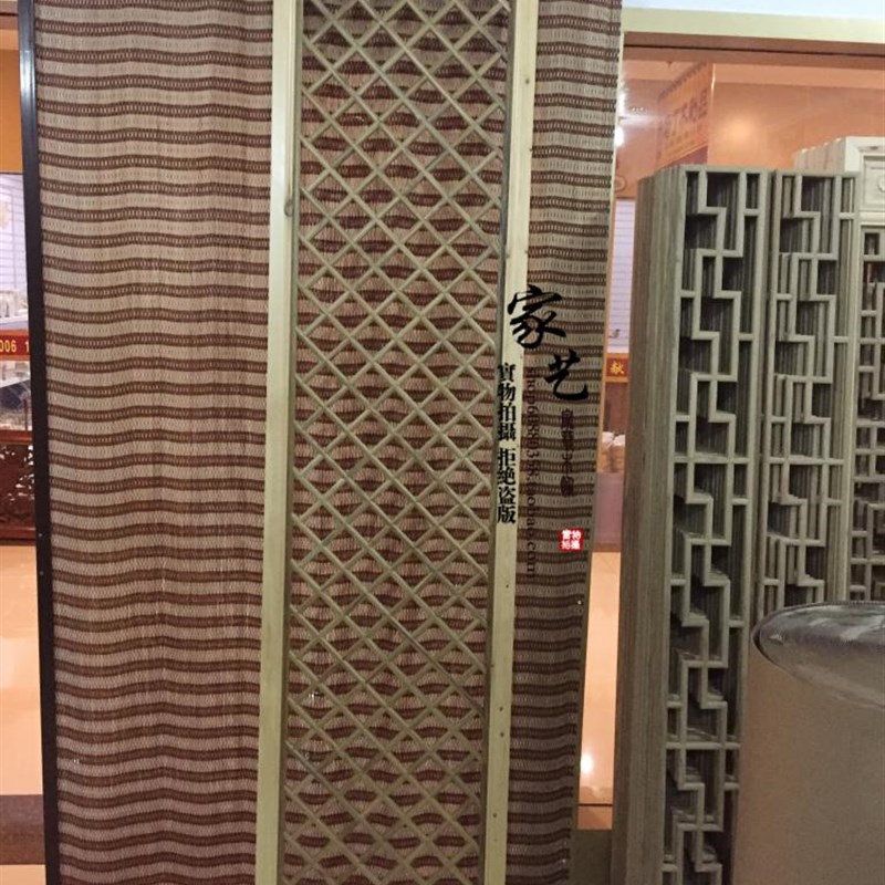 中式仿古实木装修玄关隔断客厅电视背景墙装饰木雕花屏风门窗吊顶