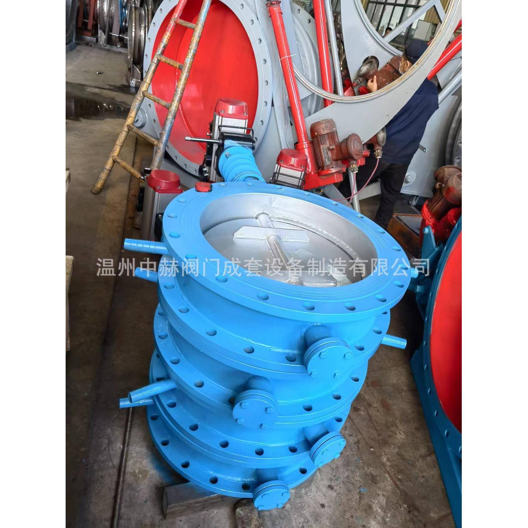 阀门气动水冷蝶阀DT641W-2.5C手动/气动/电动耐高温双水冷