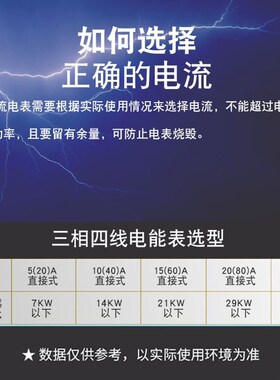 D牌三相四线电表3*30-100A电子电能表380v电度表直接互感器式火表