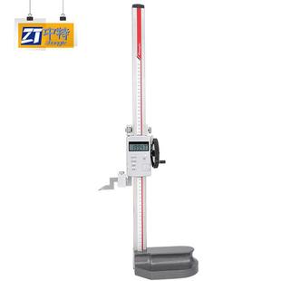 东莞广陆0 数显高度尺 300mm高度尺不锈钢单柱带手轮电子高度规